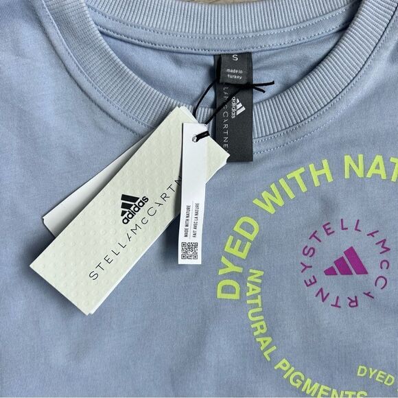 Adidas Stella McCartney Natural Dye T-Shirt Oversized Size Small - Picture 6 of 6